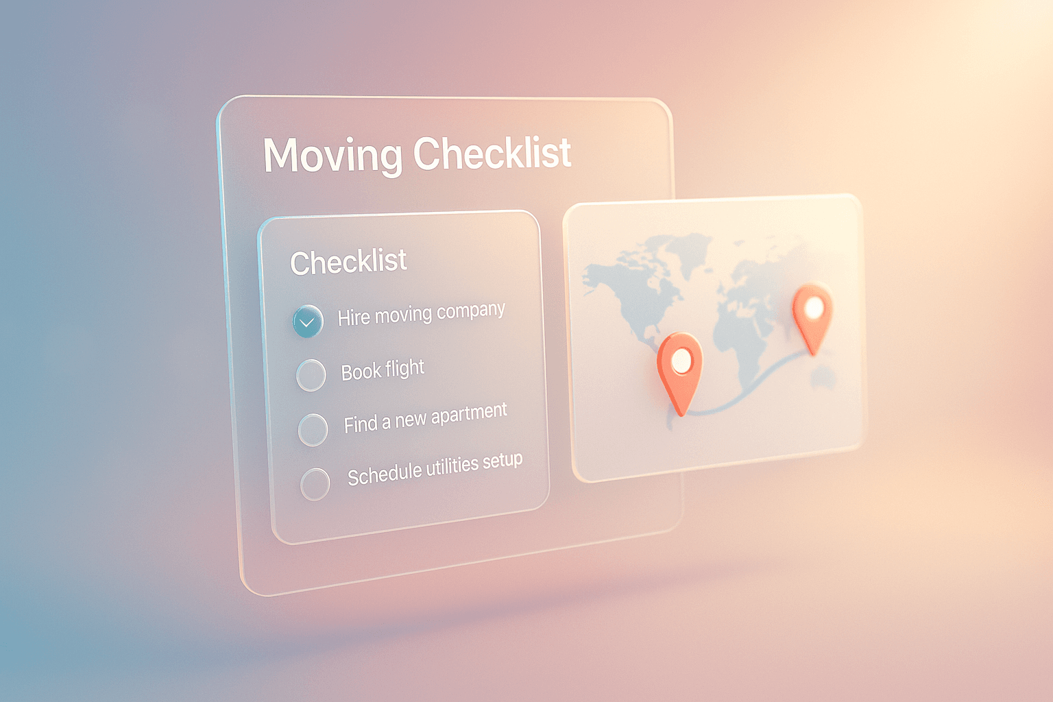 Mobile-friendly relocation timeline view